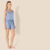 imageAmazon Essentials Womens Satin Tank Top and Short Sleepwear SetDusty Blue