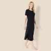 imageAmazon Essentials Womens Soft Cotton Blend Short Sleeve Sleep NightgownBlack