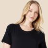 imageAmazon Essentials Womens Soft Cotton Blend Short Sleeve Sleep NightgownBlack
