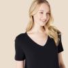 imageAmazon Essentials Womens Soft Cotton Blend Short Sleeve TShirt and Pant Sleepwear SetBlack