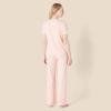 imageAmazon Essentials Womens Soft Cotton Blend Short Sleeve TShirt and Pant Sleepwear SetLight Pink