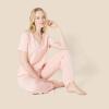 imageAmazon Essentials Womens Soft Cotton Blend Short Sleeve TShirt and Pant Sleepwear SetLight Pink