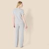 imageAmazon Essentials Womens Soft Cotton Blend Short Sleeve TShirt and Pant Sleepwear SetMedium Grey Heather