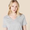 imageAmazon Essentials Womens Soft Cotton Blend Short Sleeve TShirt and Pant Sleepwear SetMedium Grey Heather