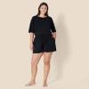 imageAmazon Essentials Womens Soft Cotton Blend Short Sleeve TShirt and Short Sleepwear SetBlack