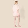 imageAmazon Essentials Womens Soft Cotton Blend Short Sleeve TShirt and Short Sleepwear SetLight Pink