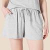 imageAmazon Essentials Womens Soft Cotton Blend Short Sleeve TShirt and Short Sleepwear SetMedium Grey Heather