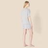 imageAmazon Essentials Womens Soft Cotton Blend Short Sleeve TShirt and Short Sleepwear SetMedium Grey Heather