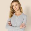 imageAmazon Essentials womens Ribbed Cotton Blend Long Sleeve Lounge RomperMedium Grey Heather