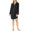 imageAmazon Essentials Womens Satin ButtonDown Sleepwear NightshirtBlack
