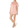 imageAmazon Essentials Womens Satin Sleeve ButtonDown Top and Short Sleepwear SetDusty Rose