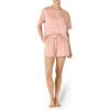 imageAmazon Essentials Womens Satin Sleeve TShirt and Short Sleepwear SetDusty Rose