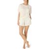 imageAmazon Essentials Womens Satin Sleeve TShirt and Short Sleepwear SetIvory