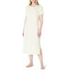 imageAmazon Essentials Womens Soft Cotton Blend Short Sleeve Sleep NightgownIvory