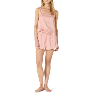 imageAmazon Essentials Womens Satin Tank Top and Short Sleepwear SetDusty Rose