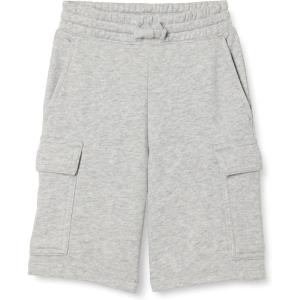 imageAmazon Essentials Boys Terry Cargo Sweat ShortsLight Grey Heather