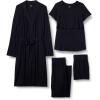 imageAmazon Essentials Womens Soft Modal Nursing Maternity Sleepwear Pajama Bundle 4 PieceBlack