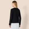 imageAmazon Essentials Womens 100 Cotton RegularFit LongSleeve Crewneck TShirtBlack