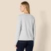 imageAmazon Essentials Womens 100 Cotton RegularFit LongSleeve Crewneck TShirtLight Grey Heather