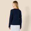 imageAmazon Essentials Womens 100 Cotton RegularFit LongSleeve Crewneck TShirtNavy