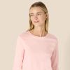 imageAmazon Essentials Womens 100 Cotton RegularFit LongSleeve Crewneck TShirtRose