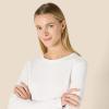 imageAmazon Essentials Womens 100 Cotton RegularFit LongSleeve Crewneck TShirtWhite