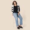 imageAmazon Essentials Womens 100 Cotton RegularFit LongSleeve VNeck TShirtBlack