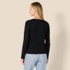 imageAmazon Essentials Womens 100 Cotton RegularFit LongSleeve VNeck TShirtBlack