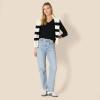 imageAmazon Essentials Womens 100 Cotton RegularFit LongSleeve VNeck TShirtBlack