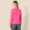 imageAmazon Essentials Womens 100 Cotton RegularFit LongSleeve VNeck TShirtHot Pink