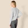 imageAmazon Essentials Womens 100 Cotton RegularFit LongSleeve VNeck TShirtLight Grey Heather