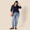 imageAmazon Essentials Womens 100 Cotton RegularFit LongSleeve VNeck TShirtNavy