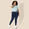 imageAmazon Essentials Womens Active Soft Cotton Crewneck Short Sleeve Yoga Workout Lightweight Cropped TShirtLight Blue