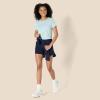 imageAmazon Essentials Womens Active Soft Cotton Crewneck Short Sleeve Yoga Workout Lightweight Cropped TShirtLight Blue