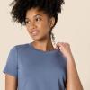 imageAmazon Essentials Womens Active Soft Cotton Crewneck Short Sleeve Yoga Workout Lightweight Cropped TShirtSlate Grey