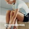 imageAmazon Essentials Womens Active Soft Cotton Crewneck Short Sleeve Yoga Workout Lightweight Cropped TShirtWhite