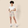 imageAmazon Essentials Womens Active Soft Cotton Crewneck Short Sleeve Yoga Workout Lightweight Cropped TShirtWhite