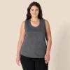 imageAmazon Essentials Womens RegularFit 100 Cotton Sleeveless Tank Top Pack of 2CharcoalLight Grey Heather