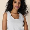 imageAmazon Essentials Womens RegularFit 100 Cotton Sleeveless Tank Top Pack of 2CharcoalLight Grey Heather