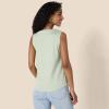 imageAmazon Essentials Womens RegularFit 100 Cotton Sleeveless Tank Top Pack of 2NavySage Green