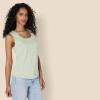 imageAmazon Essentials Womens RegularFit 100 Cotton Sleeveless Tank Top Pack of 2NavySage Green