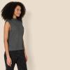 imageAmazon Essentials Womens RegularFit Cap Sleeve Pullover Mock Neck Sweater TopCharcoal Heather