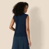 imageAmazon Essentials Womens RegularFit Cap Sleeve Pullover Mock Neck Sweater TopNavy
