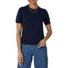 imageAmazon Essentials Womens RegularFit Short Sleeve Pullover Sweater TopNavy