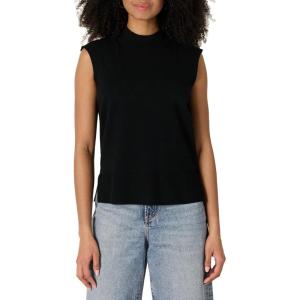 imageAmazon Essentials Womens RegularFit Cap Sleeve Pullover Mock Neck Sweater TopBlack