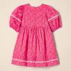 imageAmazon Essentials Girls and Toddlers 100 Cotton PuffSleeve Fit ampamp Flare DressHot Pink Posey Floral