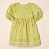 imageAmazon Essentials Girls and Toddlers 100 Cotton PuffSleeve Fit ampamp Flare DressLemon Posey Floral