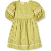imageAmazon Essentials Girls and Toddlers 100 Cotton PuffSleeve Fit ampamp Flare DressLemon Posey Floral