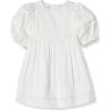 imageAmazon Essentials Girls and Toddlers 100 Cotton PuffSleeve Fit ampamp Flare DressWhite