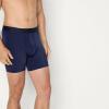 imageAmazon Essentials Mens Microfibre Boxer Shorts Underwear Pack of 3 Navy BlueBlueLight Grey Medium